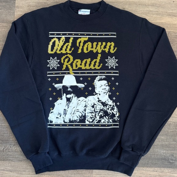 Champion Old Town Road Lil Nas Billy Ray Cyrus Country Music Holiday Sweater